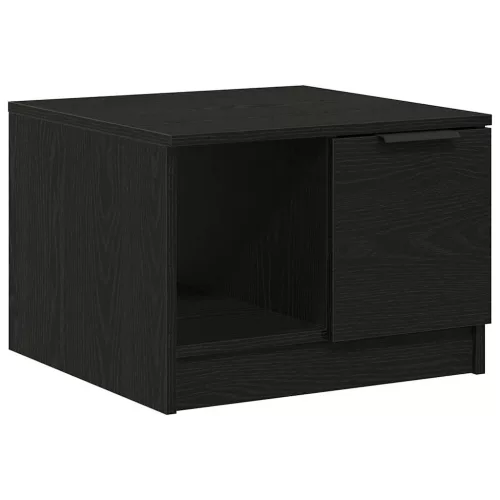 Dohányzóasztal with Drawer Musta tammi 50 x 50 x 36 cm Faanyag