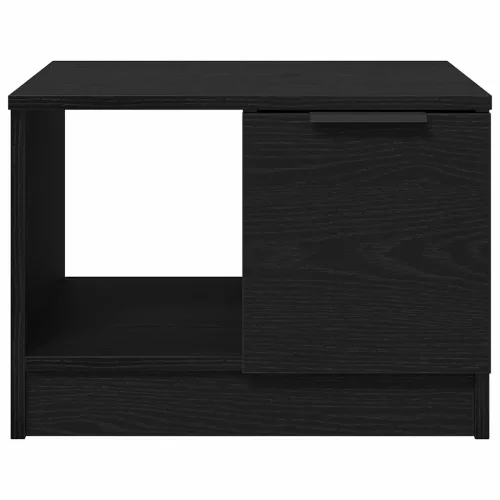 Dohányzóasztal with Drawer Musta tammi 50 x 50 x 36 cm Faanyag