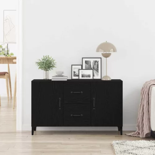 Széf fiókkal Fekete 100 x 36 x 60 cm Faanyag