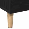 Magasfiú fiókkal Fekete 70 x 31 x 115 cm Faanyag