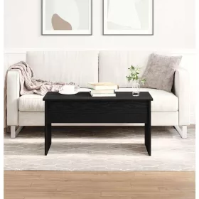 Dohányzóasztal Fekete tölgy 80 x 50.5 x 41.5 cm Faanyag