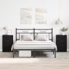 Éjjeliszekrény 2 pcs Musta tammi 40 x 65 x 65 cm Faanyag