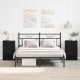 Éjjeliszekrény 2 pcs Musta tammi 40 x 65 x 65 cm Faanyag