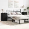 Éjjeliszekrény 2 pcs Musta tammi 40 x 65 x 65 cm Faanyag