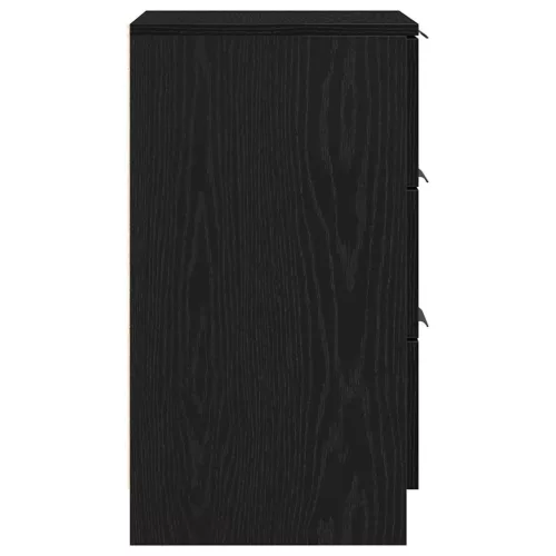Éjjeliszekrény 2 pcs Musta tammi 40 x 65 x 65 cm Faanyag