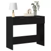 Konzolasztal fiókkal Musta tammi 90 x 36 x 75 cm Faanyag