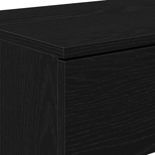 Konzolasztal fiókkal Musta tammi 90 x 36 x 75 cm Faanyag
