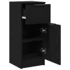 Oldalszekrények 2 pcs Musta tammi 30 x 30 x 70 cm Faanyag