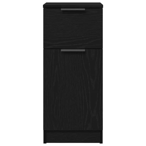Oldalszekrények 2 pcs Musta tammi 30 x 30 x 70 cm Faanyag