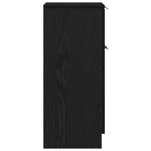 Oldalszekrények 2 pcs Musta tammi 30 x 30 x 70 cm Faanyag