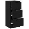 Oldalszekrények 2 pcs Musta tammi 30 x 30 x 70 cm Faanyag