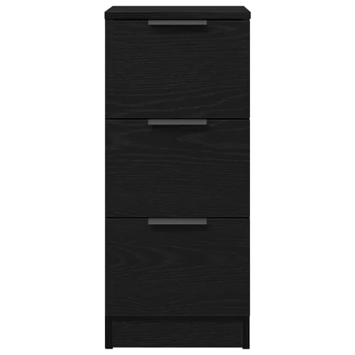 Oldalszekrények 2 pcs Musta tammi 30 x 30 x 70 cm Faanyag