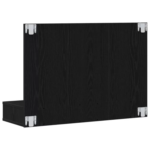 Tükörszekrény polcokkal Musta tammi 90 x 31.5 x 62 cm Faanyag