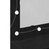 Tükörszekrény polcokkal Musta tammi 90 x 31.5 x 62 cm Faanyag
