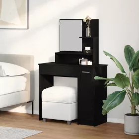   Öltözködőasztal fiókkal Musta tammi 86.5 x 35 x 136 cm Faanyag