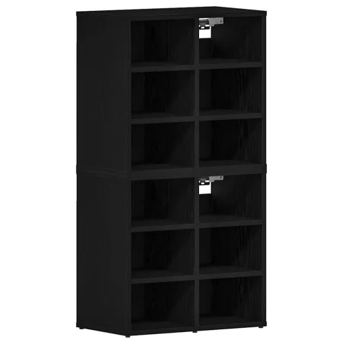 Cipősszekrény polcokkal Musta tammi 52 x 30 x 50.5 cm Faanyag