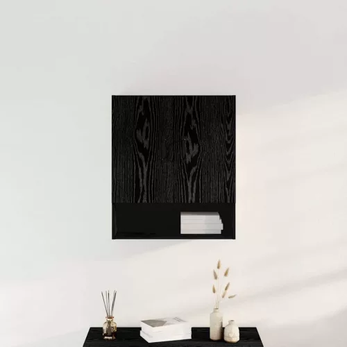 Fali Szekrény Musta tammi 60 x 30 x 70 cm Faanyag
