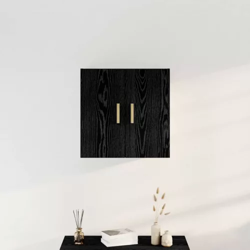 Fali Szekrény Musta tammi 60 x 30 x 60 cm Faanyag