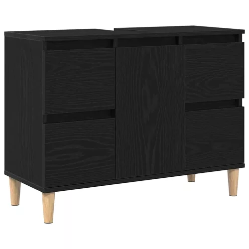 Mosdókagyló szekrény Musta tammi 80 x 33 x 60 cm Faanyag