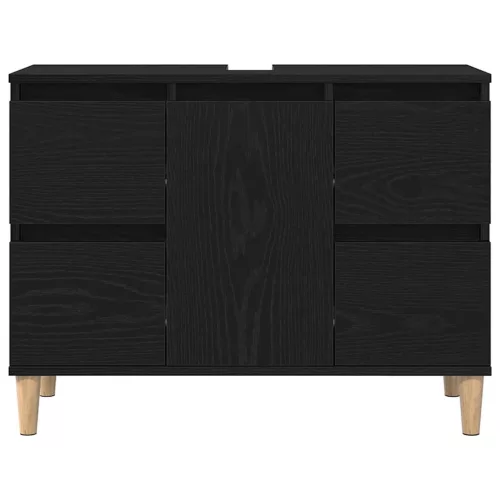Mosdókagyló szekrény Musta tammi 80 x 33 x 60 cm Faanyag