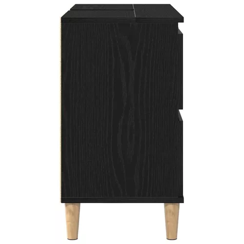 Mosdókagyló szekrény Musta tammi 80 x 33 x 60 cm Faanyag