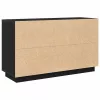Oldalszekrény Musta tammi 102 x 35 x 60 cm Faanyag