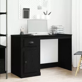   Asztal fiókkal tárolóval Musta tammi 50 x 115 x 75 cm Faanyag