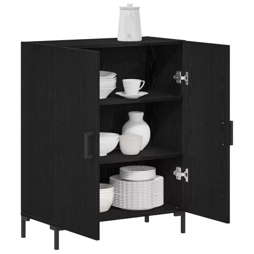Oldalszekrény Fekete tölgy 69.5 x 34 x 90 cm Faanyag