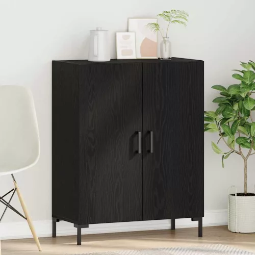 Oldalszekrény Fekete tölgy 69.5 x 34 x 90 cm Faanyag