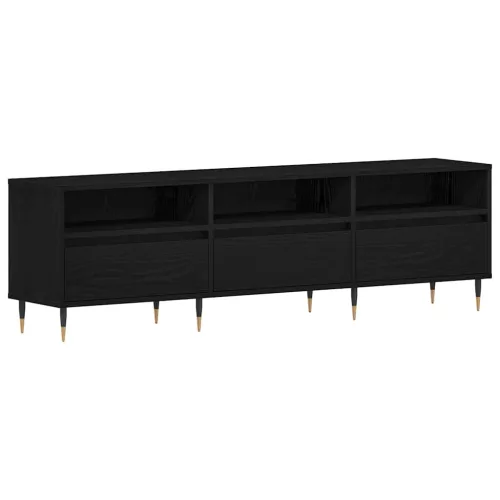 TV szekrény Musta tammi 150 x 30 x 44.5 cm Faanyag