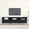 TV szekrény Musta tammi 150 x 30 x 44.5 cm Faanyag
