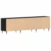 TV szekrény Musta tammi 150 x 30 x 44.5 cm Faanyag