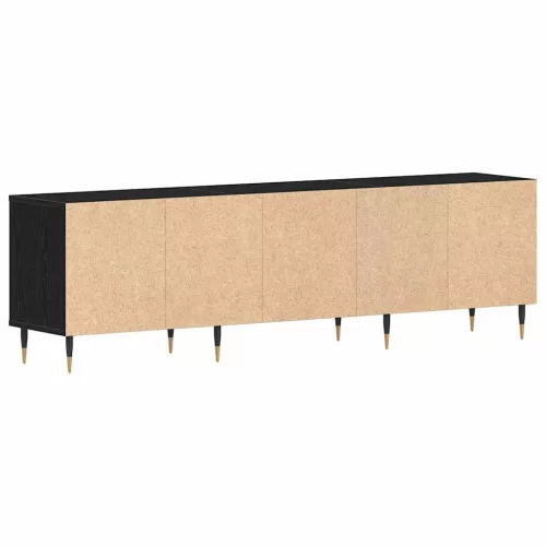 TV szekrény Musta tammi 150 x 30 x 44.5 cm Faanyag