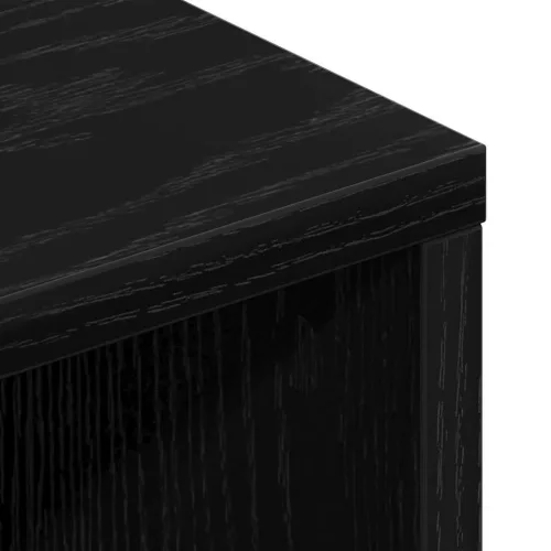 TV szekrény Musta tammi 150 x 30 x 44.5 cm Faanyag