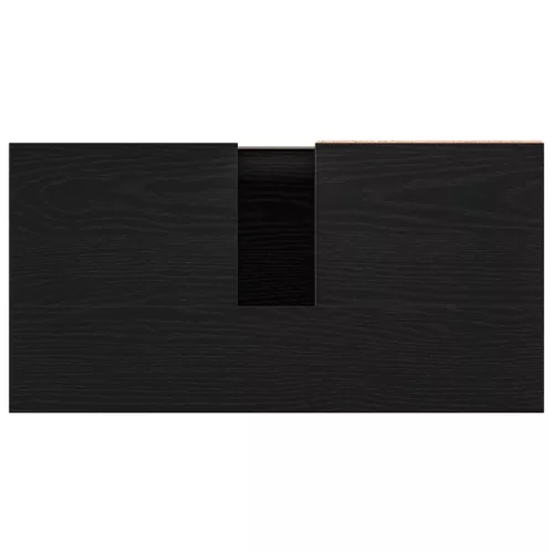 Mosdószekrény fiókkal Fekete tölgy 65 x 33 x 60 cm Faanyag