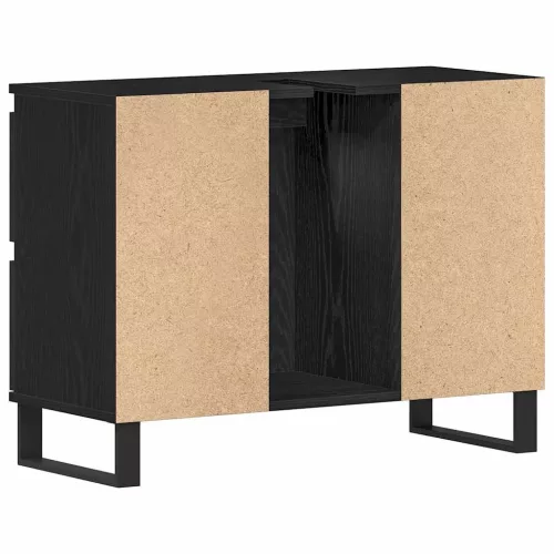 Fürdőszoba Székény fiókkal Musta tammi 80 x 33 x 60 cm Faanyag