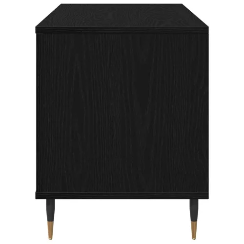 Hanglemez szekrény Musta tammi 100 x 38 x 48 cm Faanyag