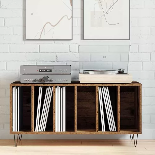 Hanglemez szekrény polcokkal Régi fa 100 x 38 x 48 cm Faanyag