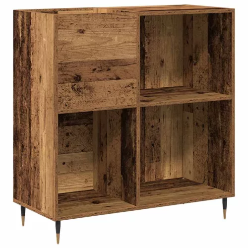 Hanglemez szekrény polcokkal Régi fa 85 x 38 x 89 cm Faanyag