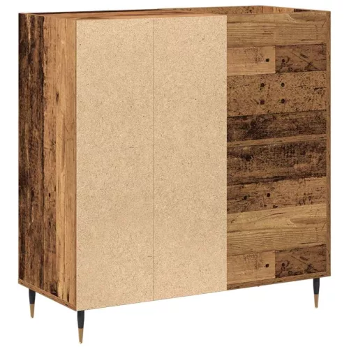 Hanglemez szekrény polcokkal Régi fa 85 x 38 x 89 cm Faanyag