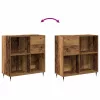 Hanglemez szekrény polcokkal Régi fa 85 x 38 x 89 cm Faanyag