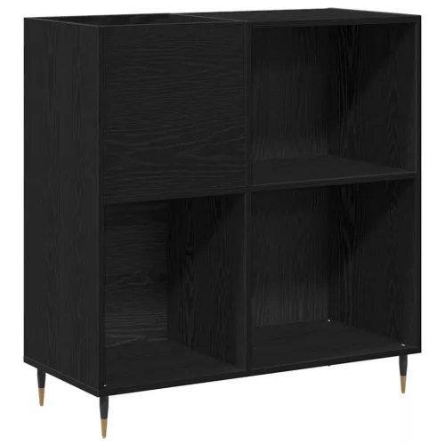 Hanglemez szekrény Musta tammi 85 x 38 x 89 cm Faanyag
