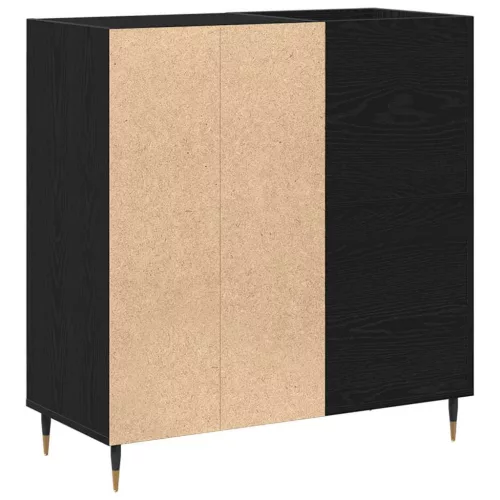 Hanglemez szekrény Musta tammi 85 x 38 x 89 cm Faanyag