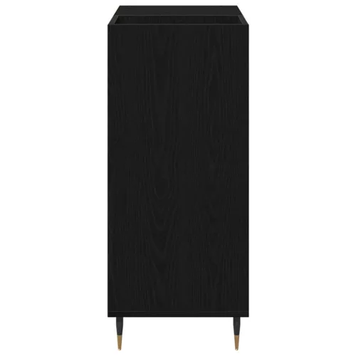 Hanglemez szekrény Musta tammi 85 x 38 x 89 cm Faanyag