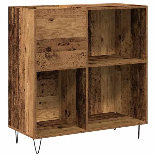 Hanglemez szekrény polcokkal Régi fa 85 x 38 x 89 cm Faanyag