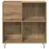 Hanglemez szekrény kézműves tölgy 85 x 38 x 89 cm Faanyag