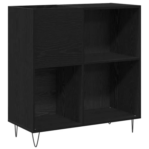 Hanglemez szekrény Musta tammi 85 x 38 x 89 cm Faanyag