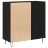 Hanglemez szekrény Musta tammi 85 x 38 x 89 cm Faanyag