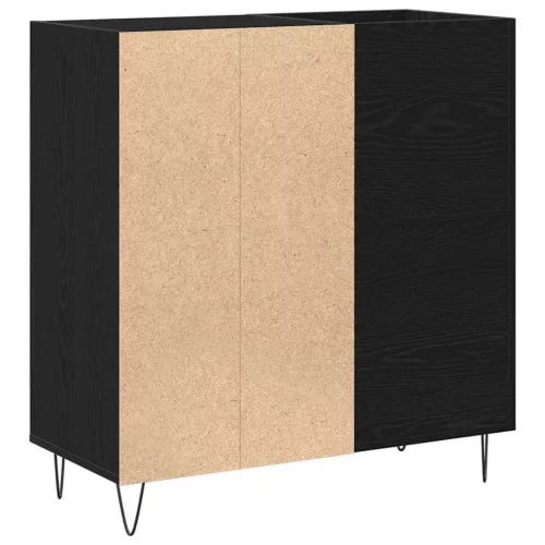 Hanglemez szekrény Musta tammi 85 x 38 x 89 cm Faanyag