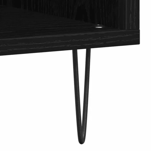 Hanglemez szekrény Musta tammi 85 x 38 x 89 cm Faanyag